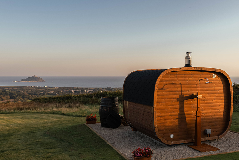 Glamping with saunas