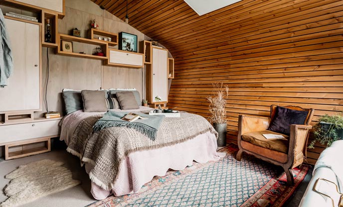 The luxury interiors at The Cabin in Powys 