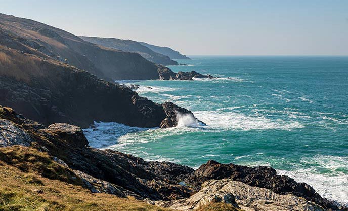 Rugged waves along to coast to Zennor