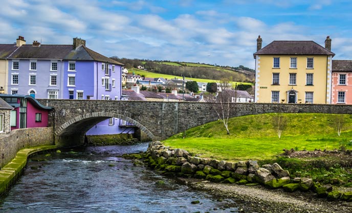 The colourful houses at Aberaeron captured beautifully by Phillip Mcgraa
