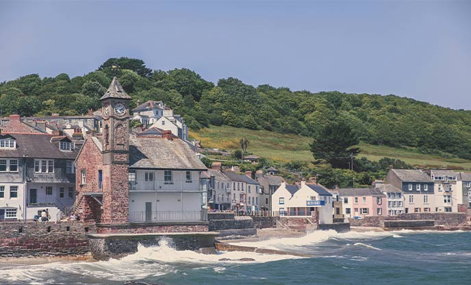The pretty waterside village of Kingsand on the South Cornwall coast
