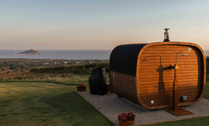 sauna at Mount View hideaways