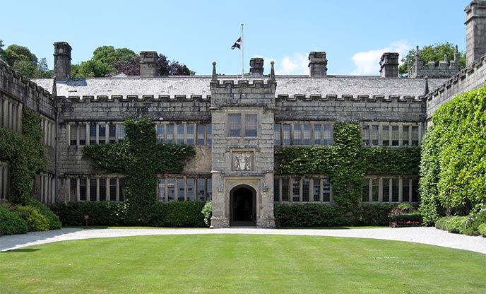 A view of the Lanhydrock estate, which is home to several bike trails of varying lengths