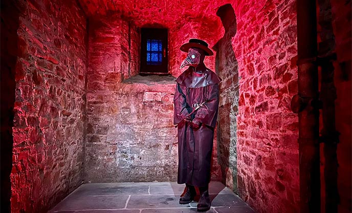 Spooky character in the Dead Day Tour at Bodmin Jail