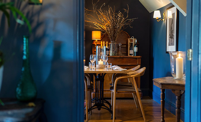 The ambient interiors of the Bay Horse inn in Hurworth