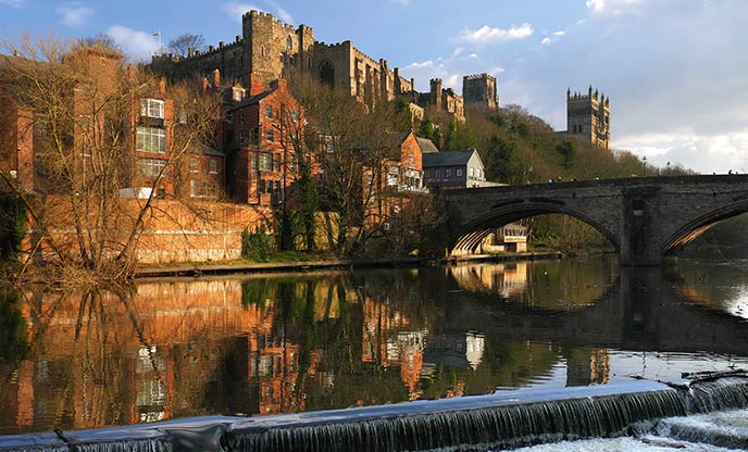 Durham Castle above the River Weir