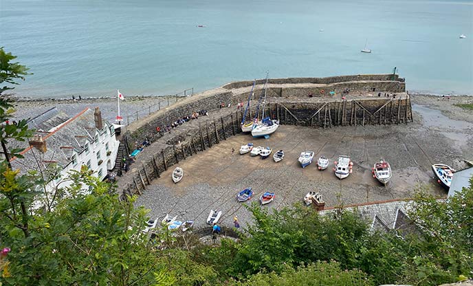 Clovelly harbour view from above