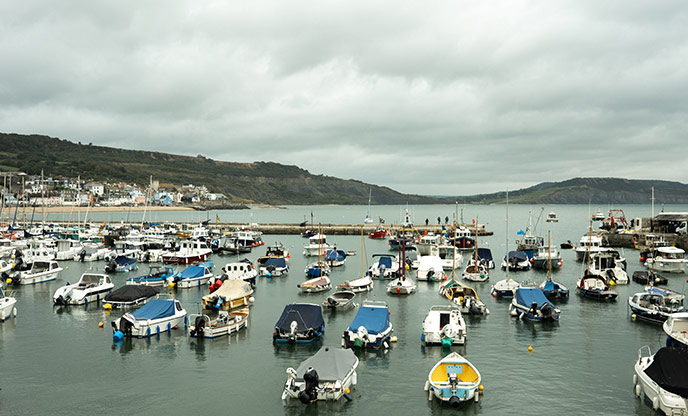 Boats at Lyme Regis