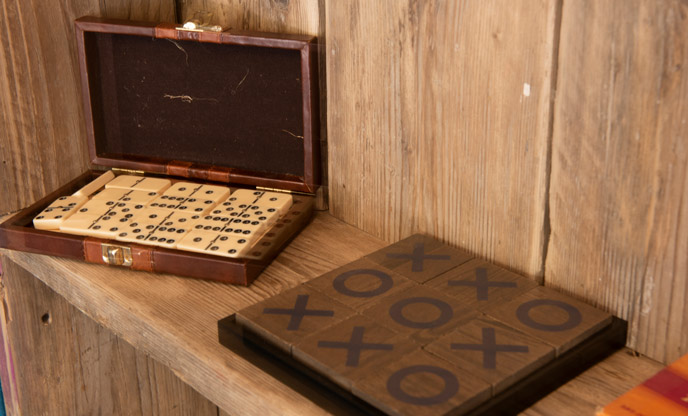 A lovely set of wooden board games