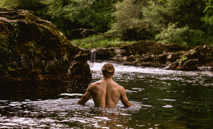 Embrace wild swimming during your glamping getaway