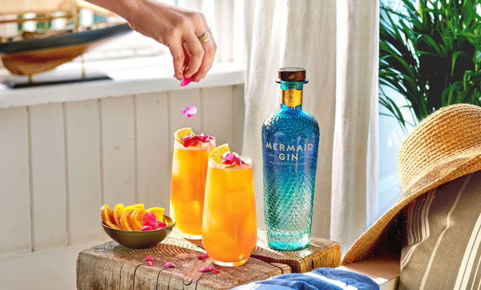 Island sun gin cocktail