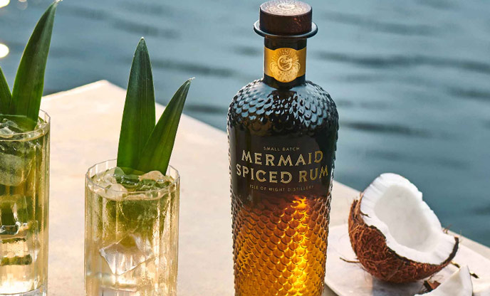 Pure Colada spiced rum cocktail