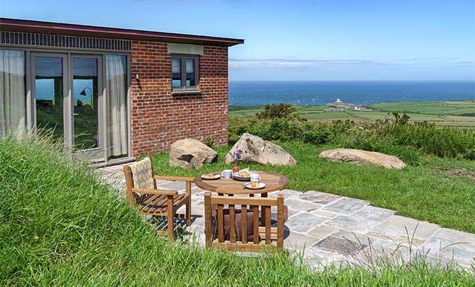 Unique accommodation, restored wartime research station with sea views