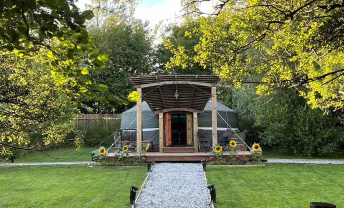 An enchanting weekend stay at Whittlers Yurt