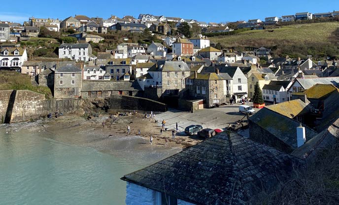 Port Isaac harbour Cornwall 